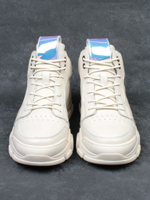 01-REN8-CAX-4-1 BEIGE Ботинки демисезонные женские (натуральная кожа, байка) - Фабричный китай фото 12