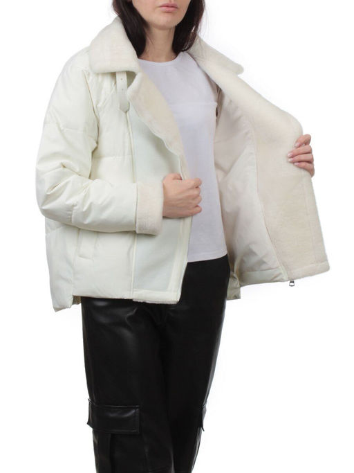 S24-163 MILK Куртка демисезонная женская (100 гр. холлофайбер) - Fashion фото 7