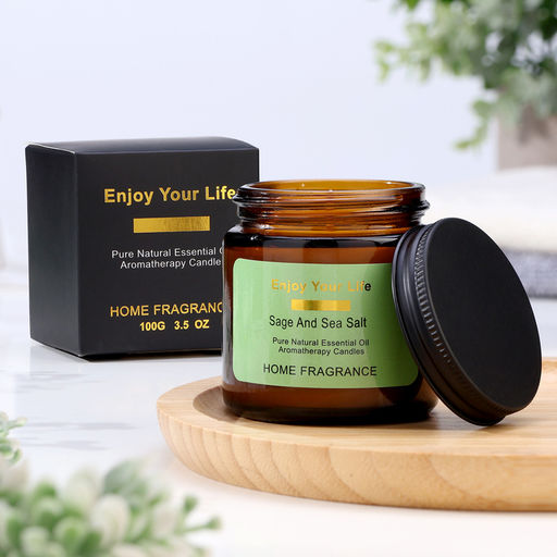 Ароматическая свеча в банке «Морская соль и шалфей», 6×6.5 см