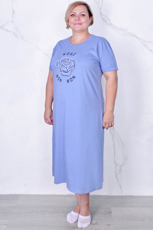 Арт. 4133 Туника женская 50-58 (5 шт) Цвет:грязно-сиреневый - Калинка фото 2