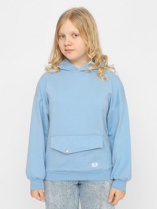 CRB wear/CWJG 63397-43-346 Толстовка для девочки,голубой/Ex.Cherubino