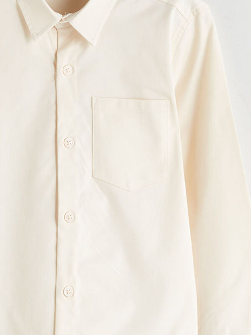 Basic Uzun Kollu Erkek ?ocuk G?mlek