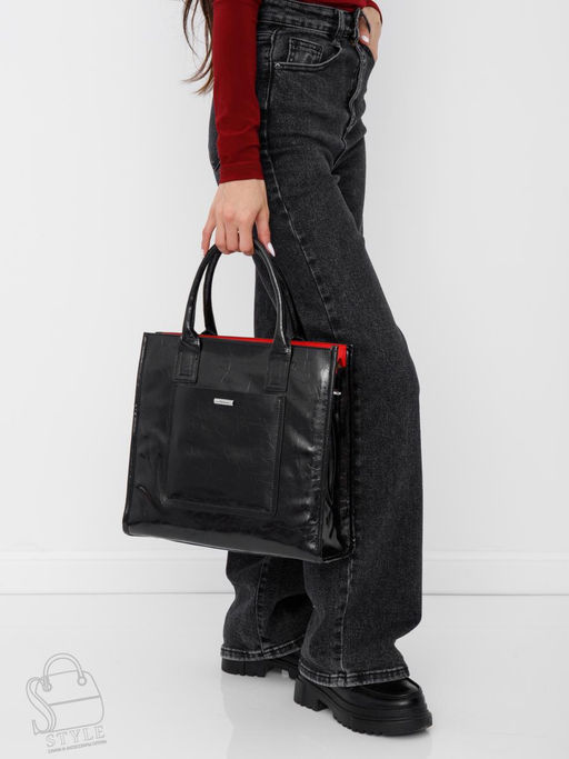 Сумка женская  58252L black Velina Fabbiano-Safenta  в Новосибирске