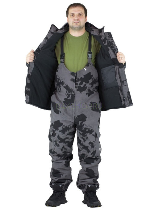 Зимний костюм Forest trail Grey для активного отдыха (на флисе) - Rax фото 5