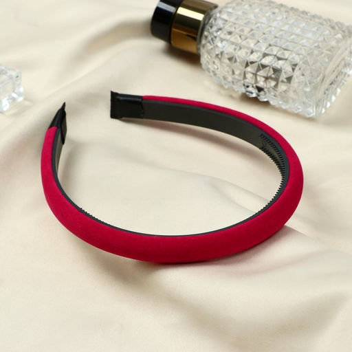 Цена за 4 шт. Ободок для волос «Августина», бархат, 1 см, МИКС