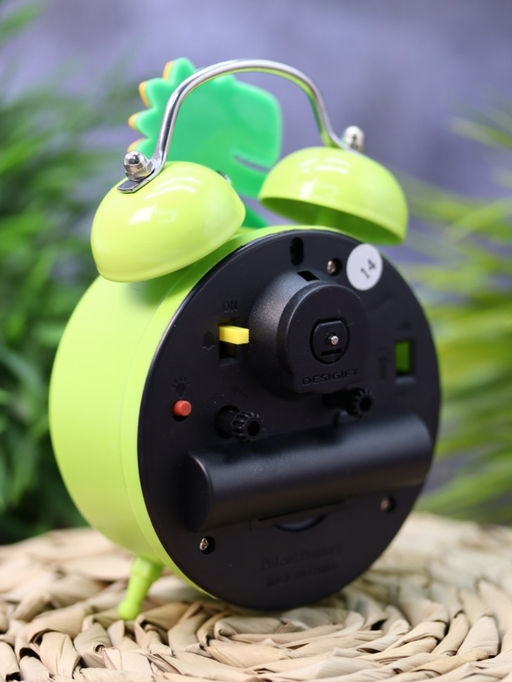 Часы-будильник Dinopalm, green (13х9 см)