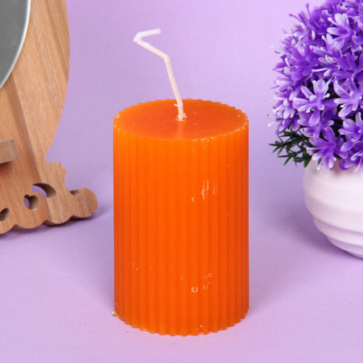 Свеча "Французская ночь" 5*7,5, Оранжевый