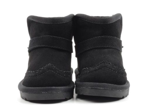 17103-1 BLACK Угги детские (натуральная замша, искусственный мех) - Фабричный китай фото 9