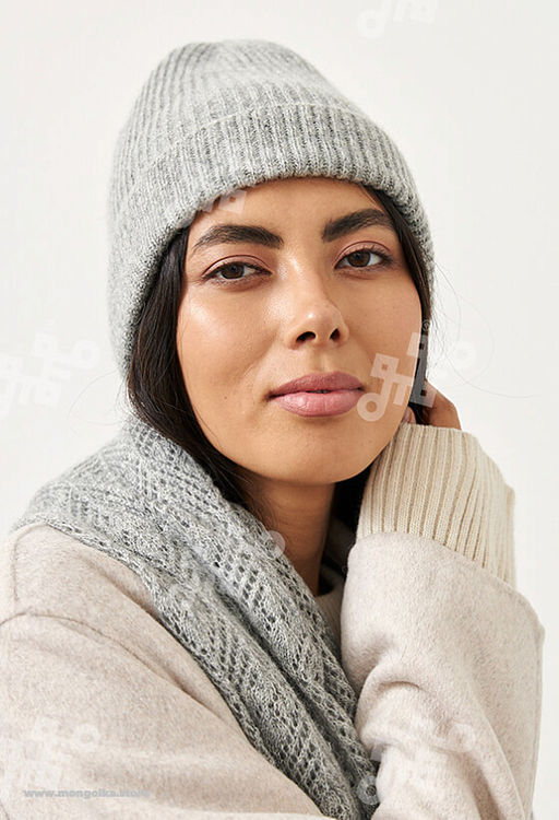 Шапка однотон из 100% монгольской шерсти (арт. 05131) - Mongolka фото 5