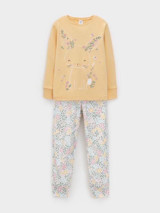 К 1541/светлая мимоза,весенний сад пижама дет