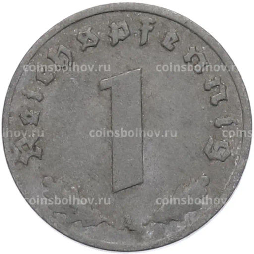 Монета 1 рейхспфенниг 1940 года A Германия