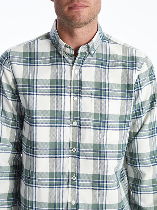 Regular Fit Uzun Kollu Ekose Erkek G?mlek