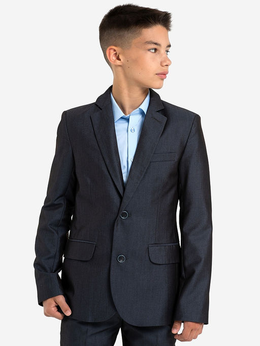 Серый школьный пиджак для мальчика Инфанта, модель 0506 СС