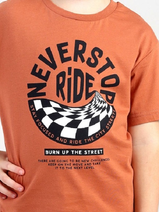 CRB wear / CWKB 63970-29-424 Футболка для мальчика,терракотовый  фото 2