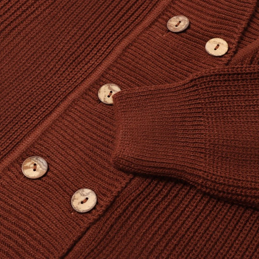 Кардиган на пуговицах женский MINAKU: Casual Collection, цвет шоколад, размер 50