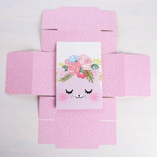 Коробка складная Кошечка, 15 х 15 х 8 см - Дарите счастье фото 6