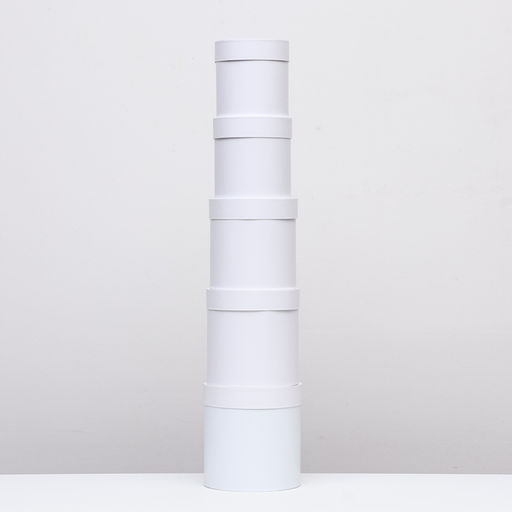 Набор круглых коробок 5в1 Белизна перламутровая, 20 20 15 15 см - Simaland фото 3