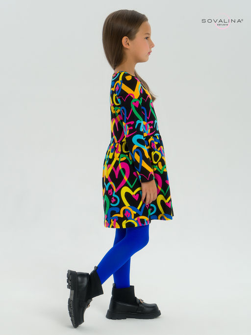 Платье Эля яркие сердца на черном - Sovalina фото 32