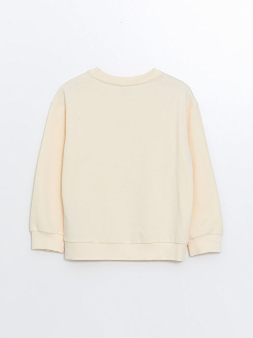 Bisiklet Yaka Nak??l? Uzun Kollu K?z ?ocuk Sweatshirt - Waikiki фото 3