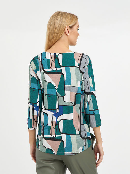 футболка женская с длинным рукавом и принтом - Glenfield фото 5