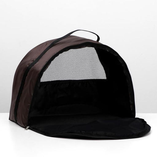 Сумка - переноска для животных, оксфорд, 42 х 22 х 29 см, коричневая - Пижон фото 4