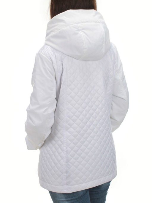 H9270 WHITE Куртка демисезонная женская (100 гр. синтепон) - Фабричный китай фото 4