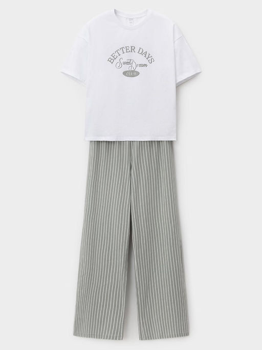 МП 20251/белый Н250 пижама жен