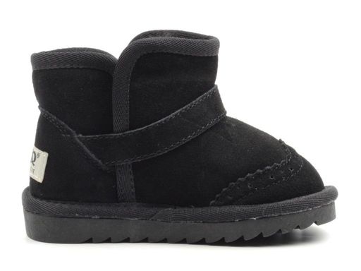 17103-1 BLACK Угги детские (натуральная замша, искусственный мех) - Фабричный китай фото 7