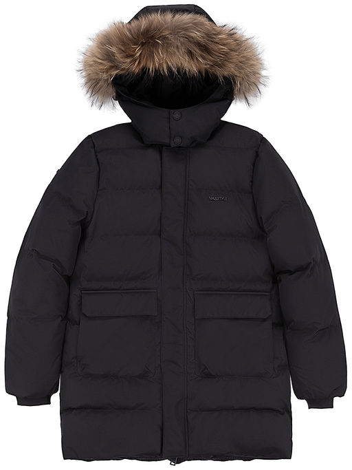 КУРТКА пуховая 4з8124 черный - Nikastyle фото 2
