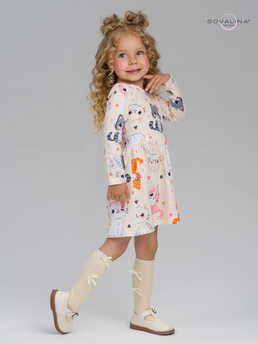 Платье Эля солнечные котики