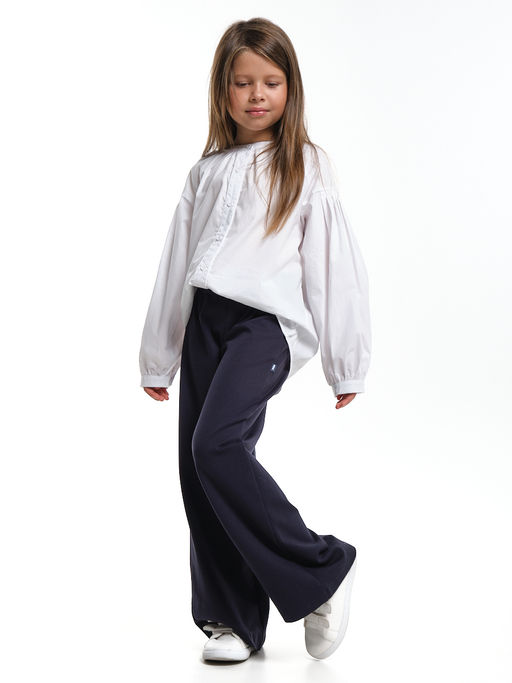 Нарядная блузка в школу UD 7980 голубой - Mini maxi фото 17