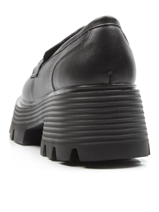 03-5930 BLACK Лоферы женские (натуральная кожа)