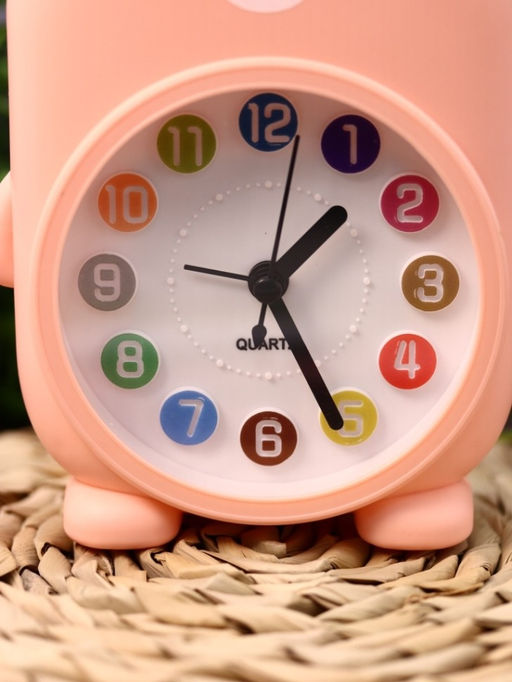 Часы-будильник Rainbow rabbit, pink (14,5х12 см)