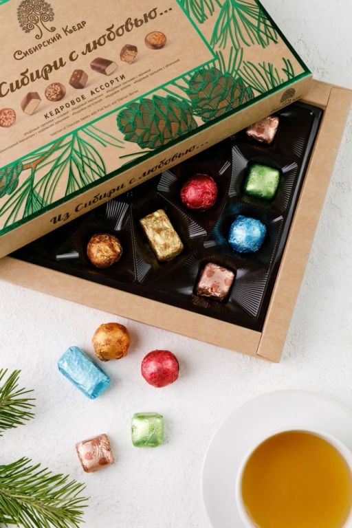 Набор конфет Из Сибири с любовью, 190 г - Сибирский кедр фото 3