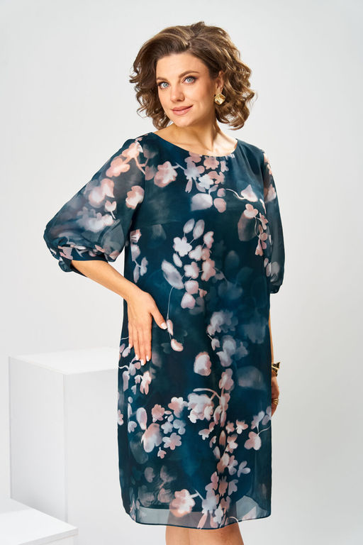 Платье Romanovich Style 1-2792 бежевые цветы фото 3