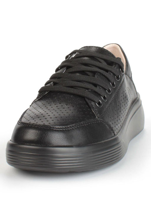 05-PDD180-6 BLACK Кроссовки женские (натуральная кожа) - Фабричный китай фото 7
