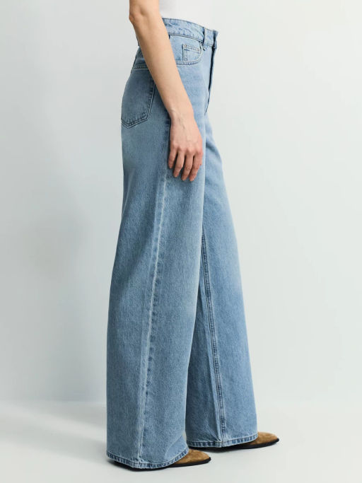 Джинсы wide leg с высокой посадкой / Zarina  фото 3