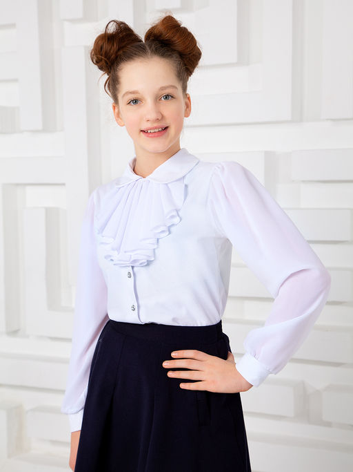Блузка "Ярослава",белый
