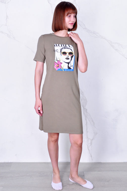 Арт. 8608 Туника женская 42-50 (5 шт) Цвет:коралловый - Калинка фото 18