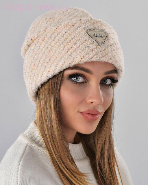 Отворот мохер мульти треуг.термо Шапка (56-58)