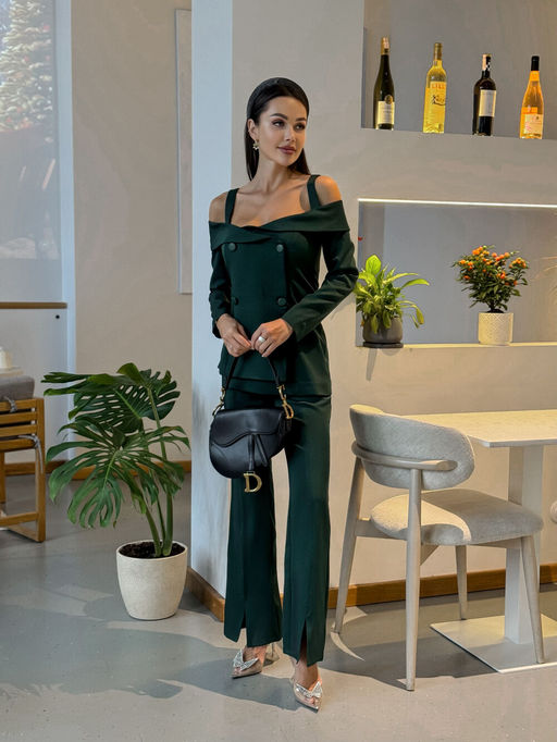 Костюм AURA 9237-164 изумруд