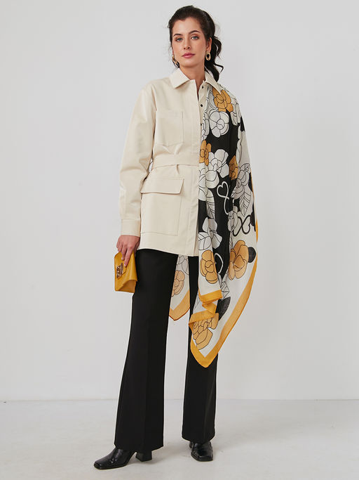 Большой, мягкий, тонкий и очень нежный двусторонний палантин - Tantino фото 3