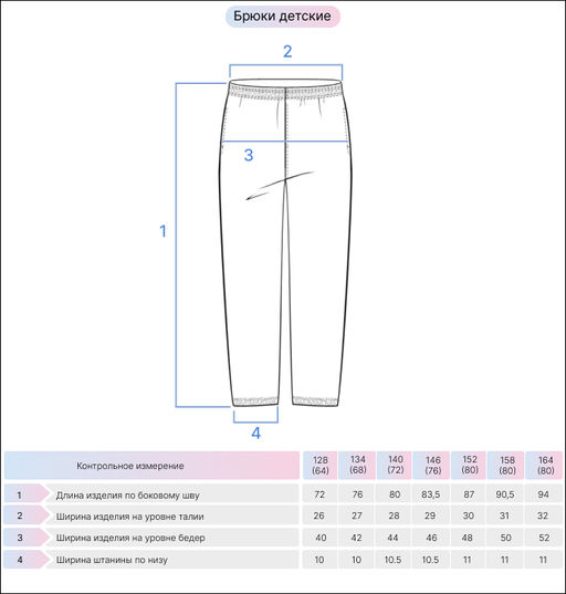 Брюки детские 10391 Синий 480 Be Friends  фото 4