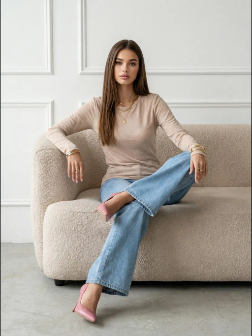 полупрозрачный лонгслив- паутинка - Binita фото 11