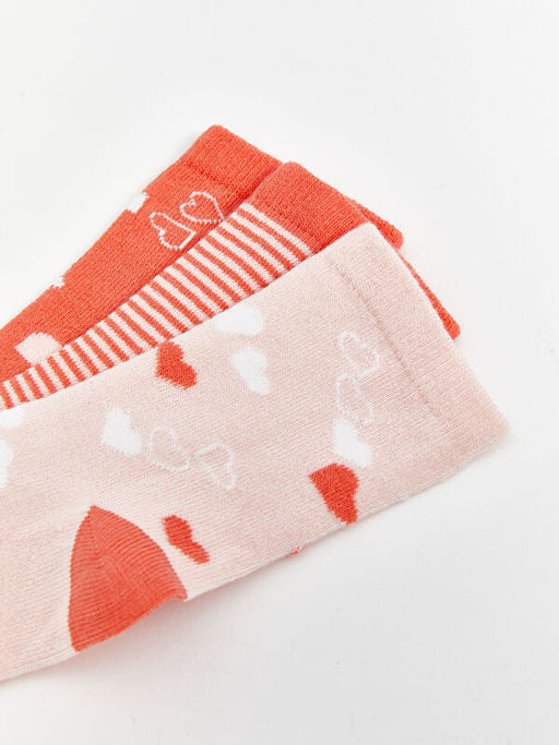 Desenli K?z ?ocuk Soket ?orap 3l? - Waikiki фото 3