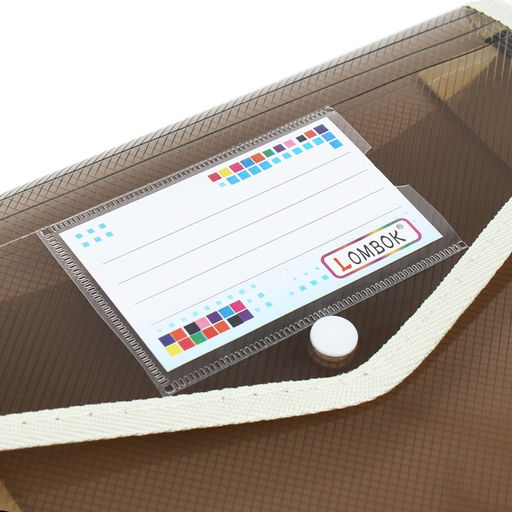 Папка-конверт на кнопке А4, 500 мкр, с расширением, вертикальная, карман для визиток, МИКС - Simaland фото 15