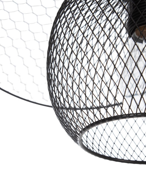 Светильник подвесной ЭкономСвет 10297/1MBK, 1×40 Вт, E27, 42×42×17-80 см, чёрный