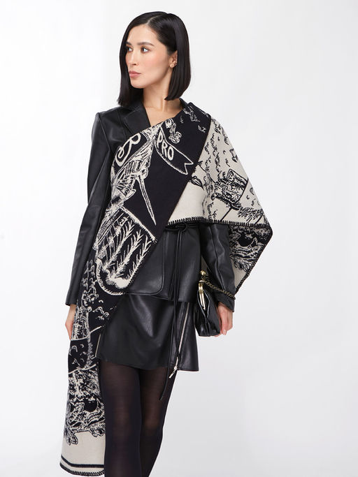 в составе ШЕСТЬ и КАШЕМИР Большой, мягкий, теплый однотонный двусторонний палантин - Tantino фото 14