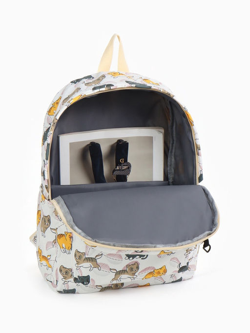 Набор: рюкзак школьный и пенал, с карманами, с принтом, размер 29?12?41 см, розовый