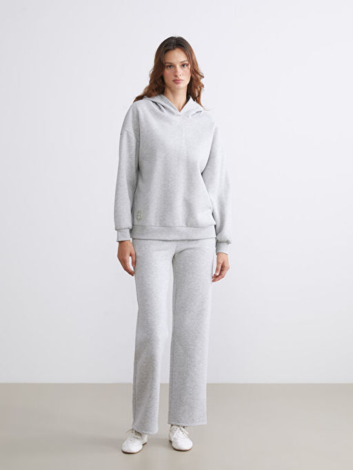 Nak??l? Oversize Kad?n Kal?n Hoodie